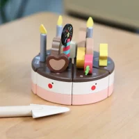 CLASSIC WORLD Drewniany Tort Urodzinowy do Krojenia 19el. - zdjęcie 4