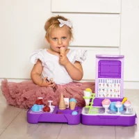 WOOPIE Walizka z Lodami 3w1 Kuchnia Sklepik Lodziarnia Przenośna 62 el. - zdjęcie 3