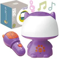 WOOPIE Multifunkcyjna Lampka RGB Głośnik Bluetooth Karaoke Modulator Głosu Karta SD AUX Fioletowa - zdjęcie 1
