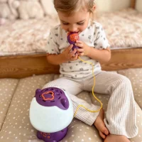WOOPIE Multifunkcyjna Lampka RGB Głośnik Bluetooth Karaoke Modulator Głosu Karta SD AUX Fioletowa - zdjęcie 2