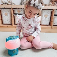 WOOPIE Multifunkcyjna Lampka RGB Głośnik Bluetooth Karaoke Modulator Głosu Karta SD AUX Turkusowa - zdjęcie 3