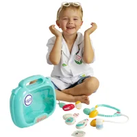 WOOPIE Zestaw Lekarski Mały Lekarza Doktor w Walizce Światło Dźwięk + Akc. - zdjęcie 2