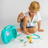 WOOPIE Zestaw Lekarski Mały Lekarza Doktor w Walizce Światło Dźwięk + Akc. - zdjęcie 3