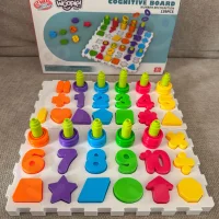 WOOPIE Układanka Montessori Sorter Trening Mózgu Literki Cyferki 139 el - zdjęcie 4