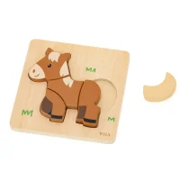 VIGA Drewniane Puzzle - Mój Przyjaciel Konik - zdjęcie 2