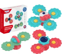 WOOPIE BABY Gryzak Spinner Wirujący z Przyssawką Zestaw 3 szt _5SZT - zdjęcie 1