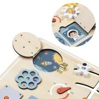 TOOKY TOY Drewniana Tablica Edukacyjna Montessori Astronauta Statek Kosmiczny - zdjęcie 2