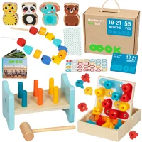TOOKY TOY Box Pudełko XXL Montessori Edukacyjne 7w1 Sensoryczne 19-21 Mies. - zdjęcie 1