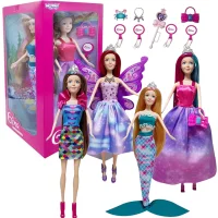 WOOPIE Zestaw 4 Magicznych Księżniczek - Box Lalek 4w1 z Akcesoriami - zdjęcie 1