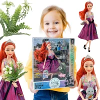 WOOPIE ROYAL Lalka Emi Style Fashion 32 cm - Stylowa Księżniczka w Różowej Sukni + Akcesoria - zdjęcie 1