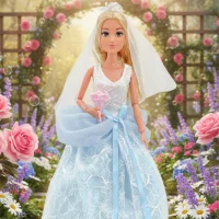 WOOPIE ROYAL Lalka Modowa LILY Panna Młoda z Tortem - zdjęcie 3