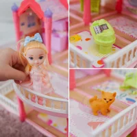 WOOPIE Domek Dla Lalek Willa Ogrodowa 156el. - zdjęcie 4