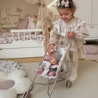 WOOPIE ROYAL Wózek Dla Lalek Spacerówka Vintage Teddy Bear - zdjęcie 2