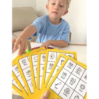 WOOPIE Bingo Gra Dopasuj Żetony Planszowa Rodzinna - zdjęcie 4