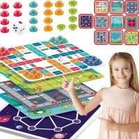 WOOPIE Zestaw Gier Planszowych Logicznych 10w1 - zdjęcie 1