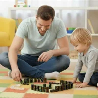 WOOPIE Domino Gra Logiczna Rodzinna 28 Klocków - zdjęcie 2