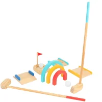 TOOKY TOY  Drewniany Zestaw do Gry w Golfa dla 2 Osób 13 el. - zdjęcie 3