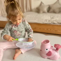 WOOPIE Gra Zręcznościowa Złap Frisbee Wyrzutnia Dysków - zdjęcie 3