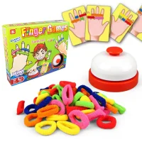 WOOPIE Gra Zręcznościowa FINGER GAMES Kolorowe Gumki 4+ - zdjęcie 1