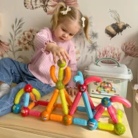 WOOPIE Magnetyczne Klocki Konstrukcyjne Edukacyjne 52 el. - zdjęcie 2