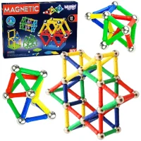 WOOPIE Klocki Magnetyczne Konstrukcyjne 3D 58 el. - zdjęcie 1