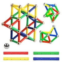 WOOPIE Klocki Magnetyczne Konstrukcyjne 3D 58 el. - zdjęcie 2