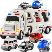 WOOPIE Laweta Drogowa zestaw 5 Aut - Ambulans - zdjęcie 3