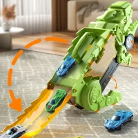 WOOPIE Zestaw Pojazdów Tor Dinozaur Pożeracz 13el. - zdjęcie 5