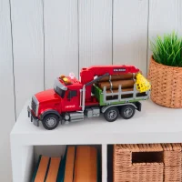 WOOPIE Ciężarówka z Ruchomym Dźwigiem do Drewna Dźwięk Światła 1:14 - zdjęcie 2