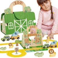 TOOKY TOY Zestaw Mini ZOO Przenośny Zestaw Torba Zwierzęta - zdjęcie 1