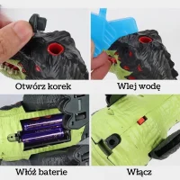 WOOPIE Chodzący Dinozaur Tyrannosaurus Rex Efekty Świetlne i Dźwiękowe - zdjęcie 5