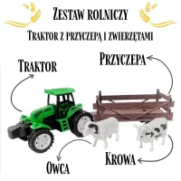 WOOPIE Traktor Rolniczy z Przyczepką i Zwierzętami - zdjęcie 2
