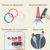 WOOPIE 3D Drukarka-Długopis Pen Bezpieczny Wkłady Usb - zdjęcie 3