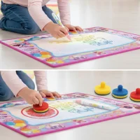 WOOPIE Mata Wodna do Malowania 2w1 XXL 100x70cm Świeci w Ciemności - zdjęcie 3