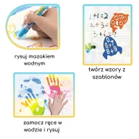 WOOPIE Mata Wodna do Malowania dla Dzieci z Dinozaurami + Akcesoria - zdjęcie 3