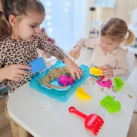 WOOPIE Piasek Kinetyczny 0,5 kg Zestaw Stolik z Foremkami - zdjęcie 4