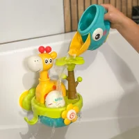 WOOPIE BABY Zabawka do Kąpieli Żyrafa z Lejkiem na Przyssawke - zdjęcie 2
