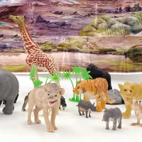 WOOPIE Zestaw Figurki Zwierzęta Safari 34 szt. - zdjęcie 2