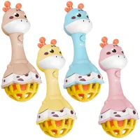 WOOPIE BABY Grzechotka Żyrafka Sensoryczna Gryzak z Muzyką Montessori 1 szt. - zdjęcie 1