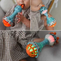 WOOPIE BABY Grzechotka Żyrafka Sensoryczna Gryzak z Muzyką Montessori 1 szt. - zdjęcie 2