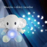 WOOPIE BABY Przytulanka Słonik Z Projektorem Uspokajacz 12 Melodii - zdjęcie 2