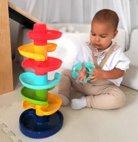 WOOPIE BABY Kulodrom Tor Kulkowy Zestaw Spirala + 2 Kulki - zdjęcie 3