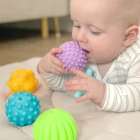 WOOPIE BABY Klocki Sensoryczne do Ściskania 6 el. - zdjęcie 4
