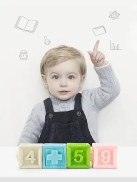 WOOPIE BABY Sensory Puzzles Squeeze Puzzle Sound Learning to Count 20 el. - zdjęcie 2