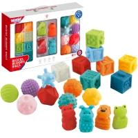 WOOPIE BABY Sensory Puzzles Squeeze Puzzle Sound Learning to Count 20 el. - zdjęcie 1