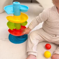 WOOPIE BABY Kulodrom Tor Kulkowy Zestaw Spirala + 3 Kulki - zdjęcie 3