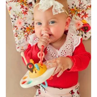 WOOPIE BABY Zabawka Sensoryczna Montessori Gryzak Grzechotka Wielofunkcyjny UFO - zdjęcie 3