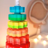 WOOPIE BABY Edukacyjna Piramidka Zakręcona Wieża - zdjęcie 2