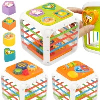 WOOPIE BABY Kostka Edukacyjna Sorter 4w1 Kształty 18m+ - zdjęcie 3