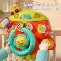 WOOPIE BABY Interaktywna Kierownica Samolot Pojazd na Łózeczko Wózek Efekty 18m+ - zdjęcie 2